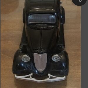 Classic Black Model Car with Silver Accents